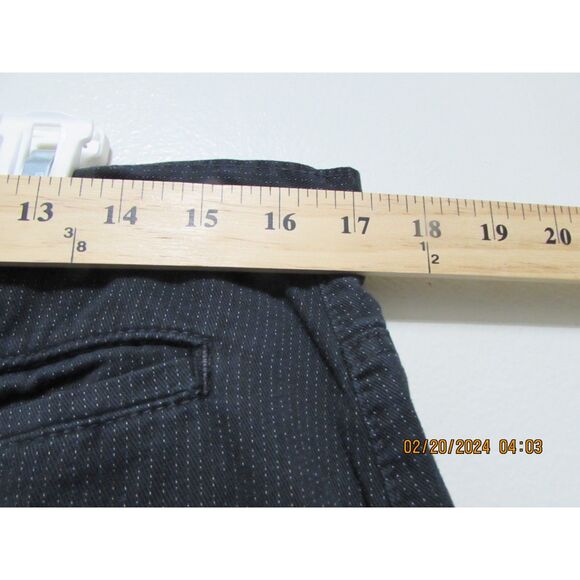 HOLLYWOOD THE JEAN PEOPLE COTTON MAXI SKIRT SIZE 32 (14/15) BLACK W/ PINSTRIPES - Picture 6 of 10